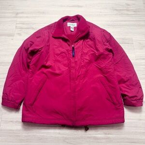 Vintage L.L.Bean Fleece Linned Thinsulate Full Zip Jacket Women’s Size Large
